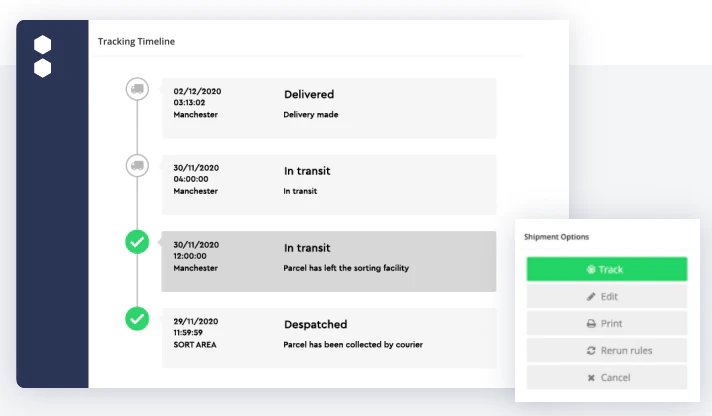 screenshot of Scurri