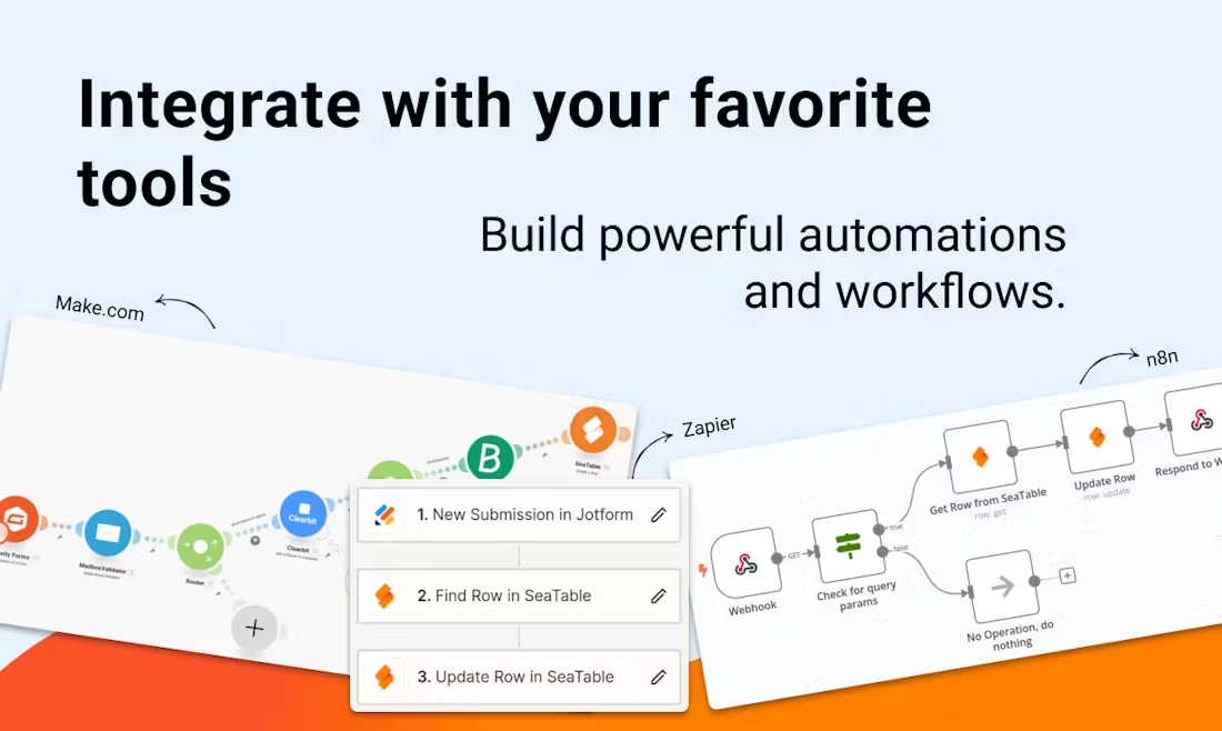 screenshot of SeaTable