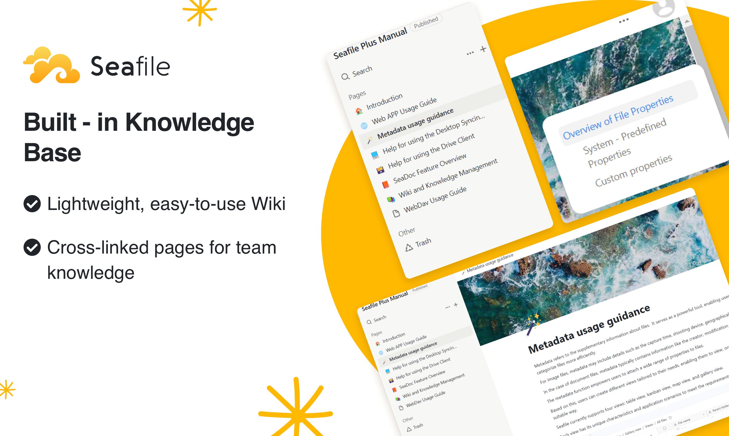 screenshot of Seafile