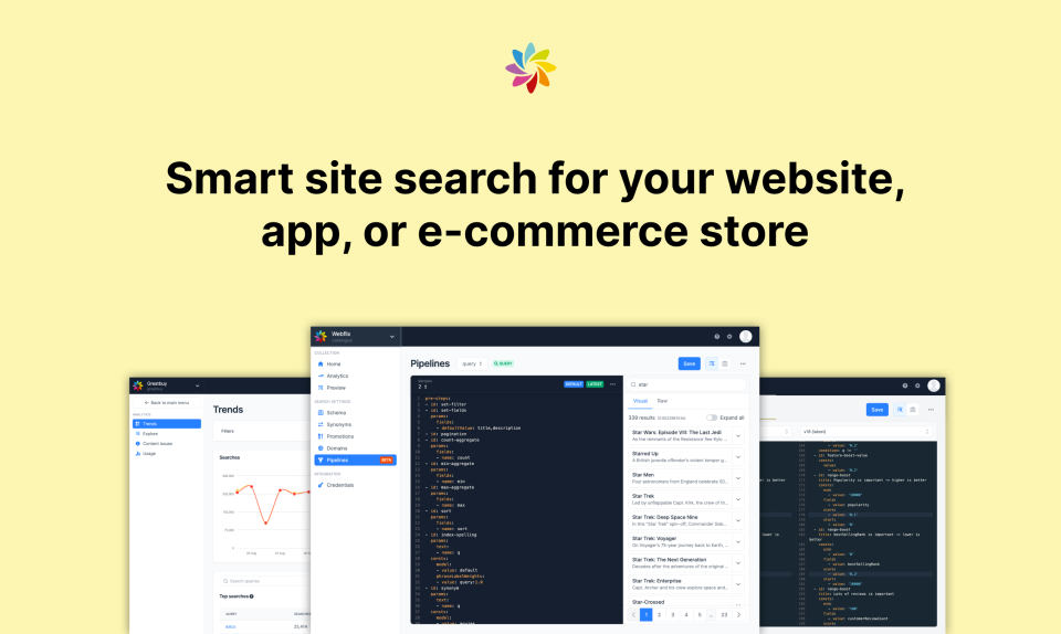 screenshot of Search.io