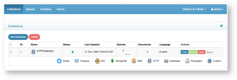 screenshot of SearchBlox