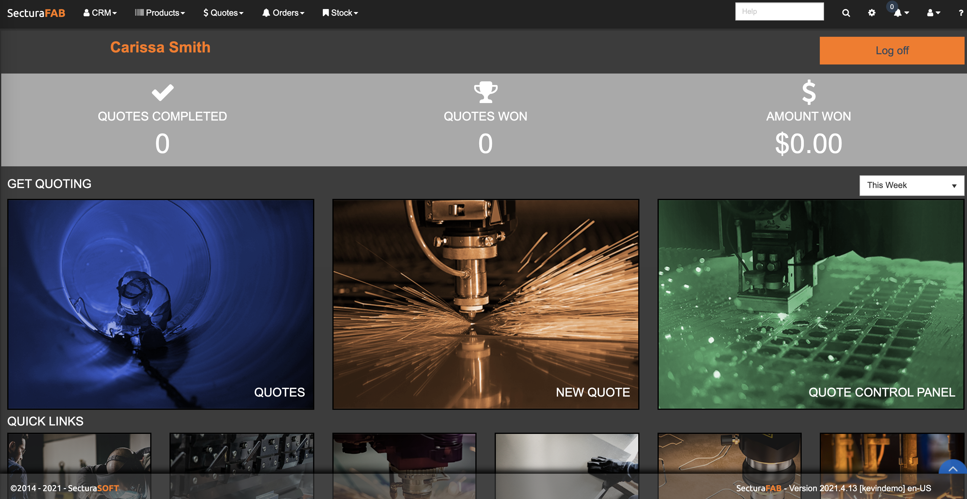 screenshot of SecturaFAB