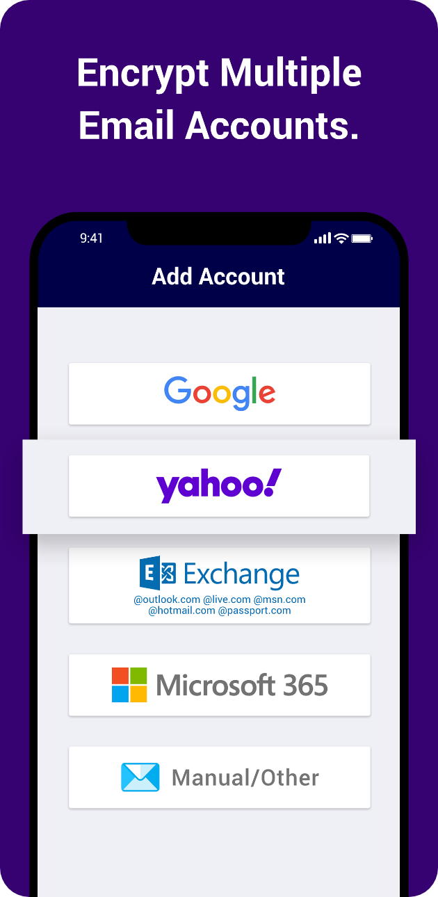 screenshot of SecureMyEmail