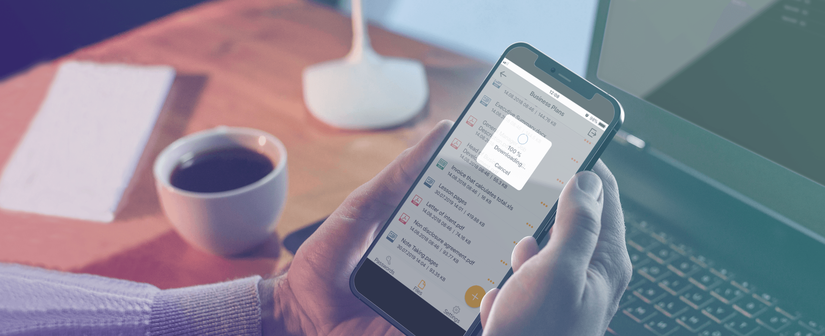 screenshot of SecureSafe
