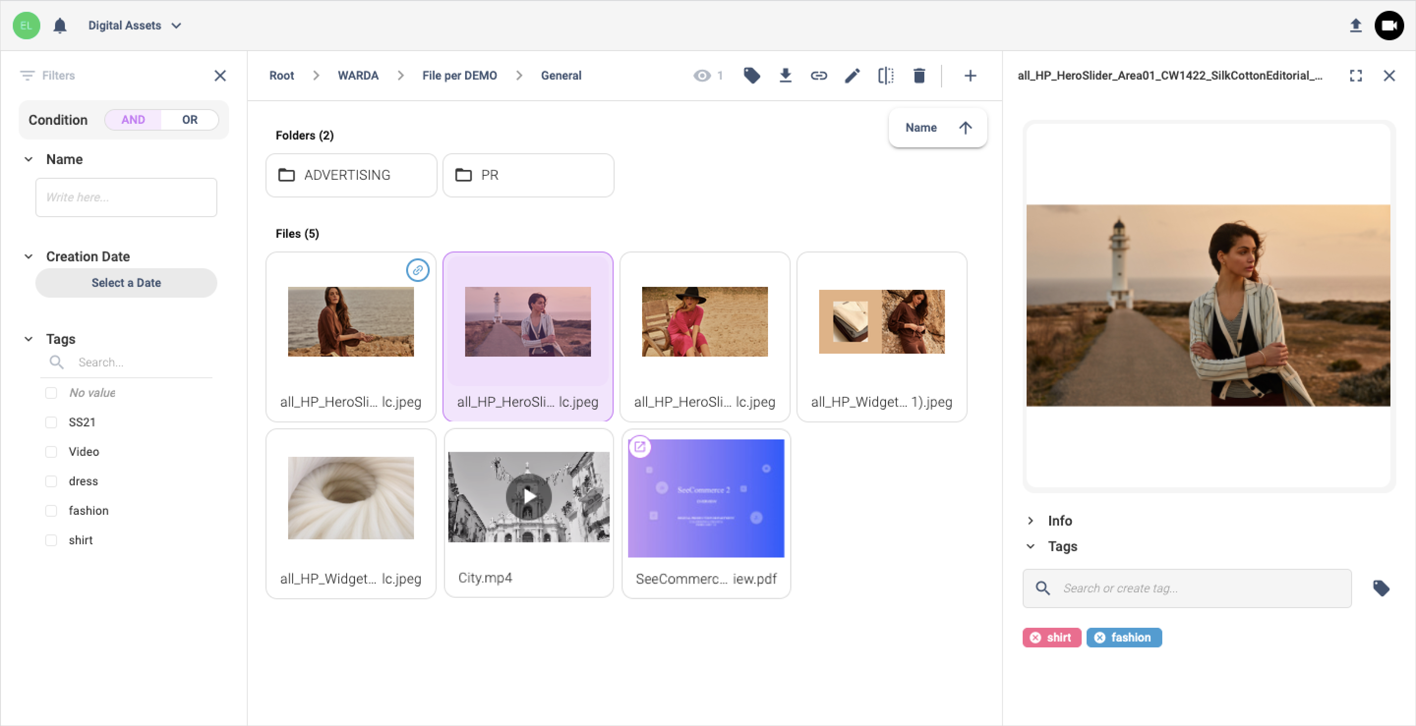 screenshot of SeeCommerce