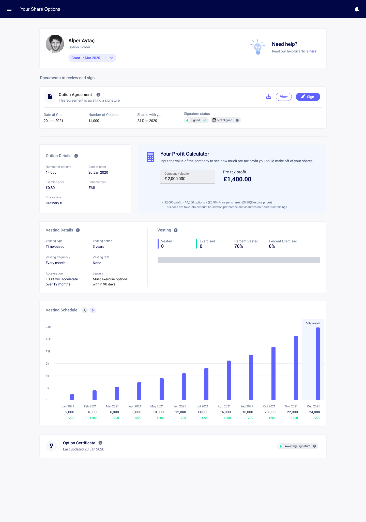 screenshot of SeedLegals