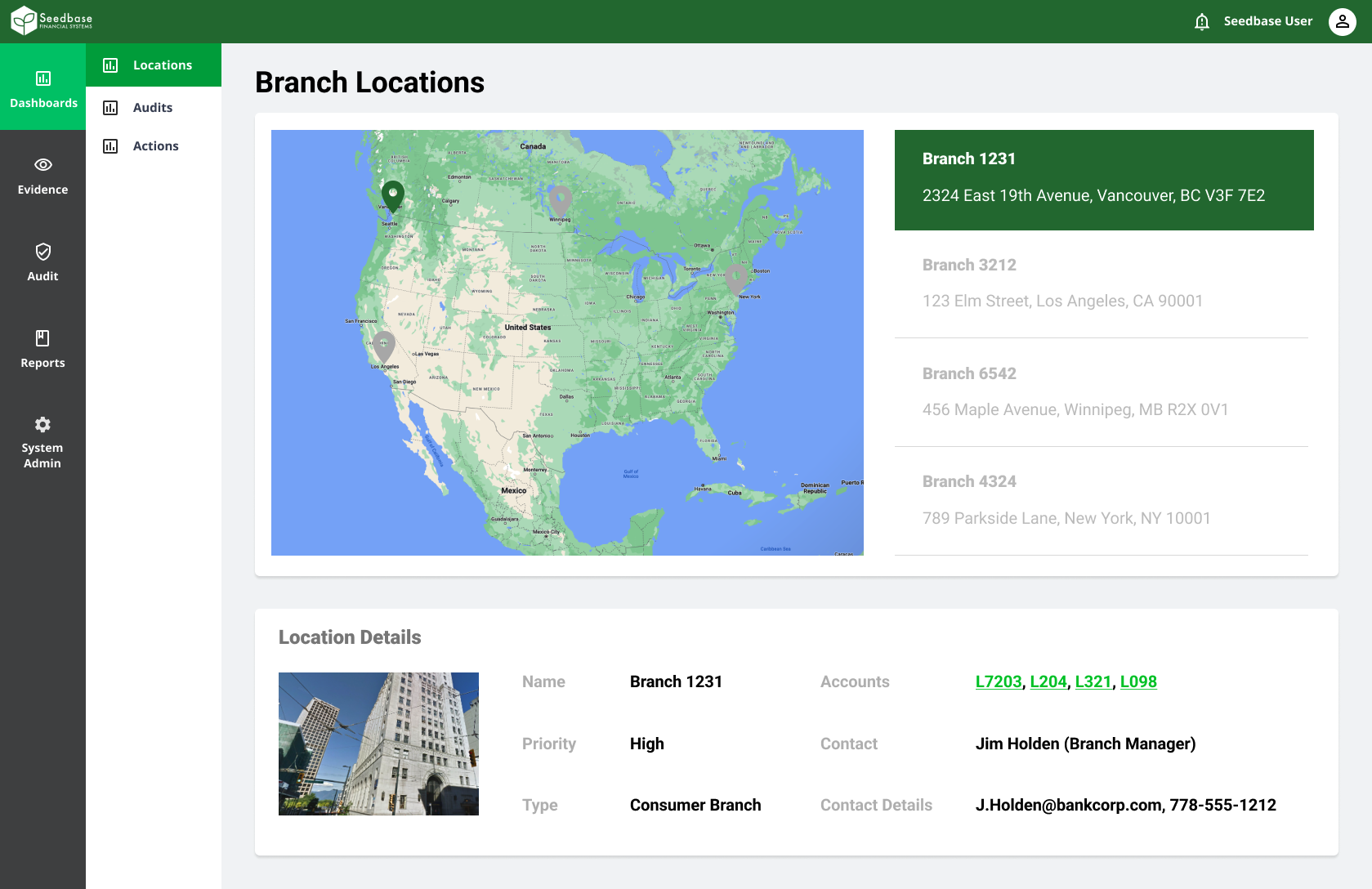 screenshot of Seedbase