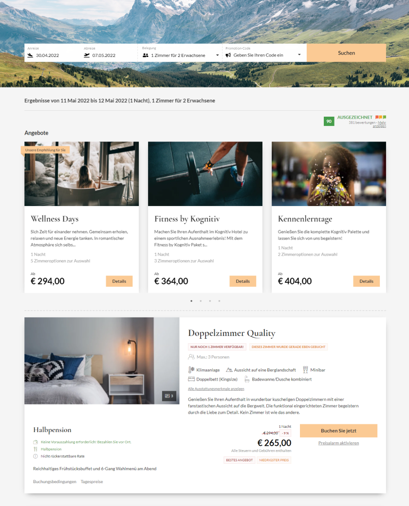 screenshot of Seekda