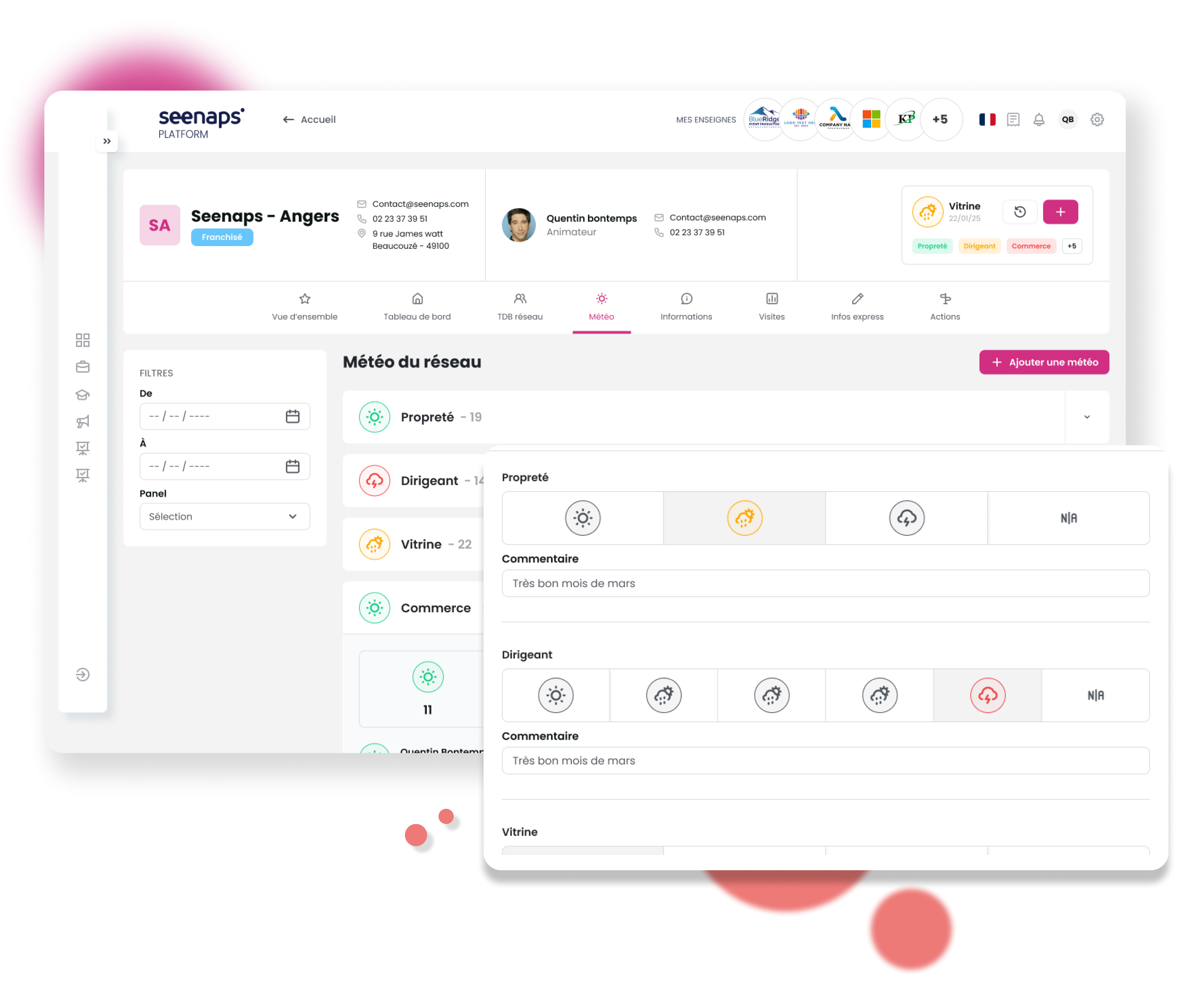 screenshot of Seenaps