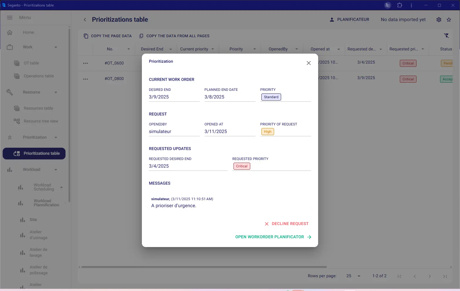 screenshot of Seganto
