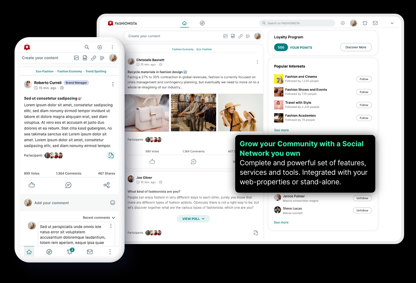 screenshot of SelfCommunity