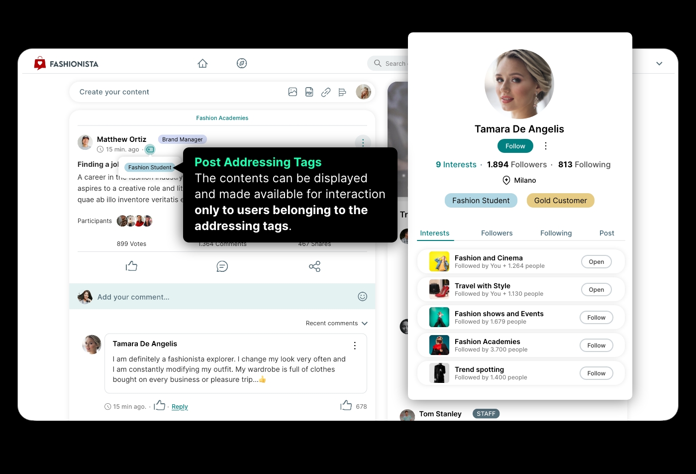 screenshot of SelfCommunity