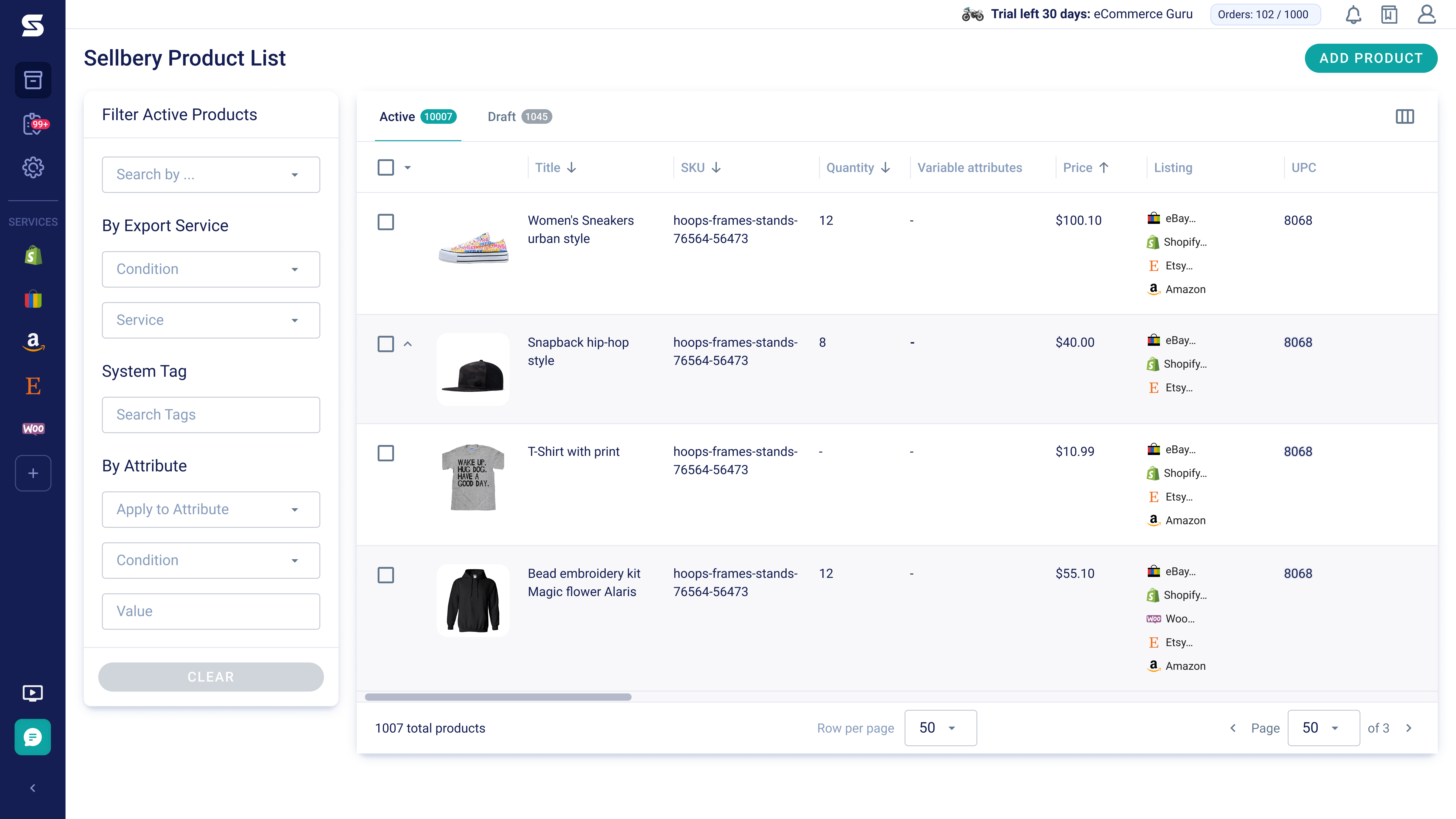 screenshot of Sellbery