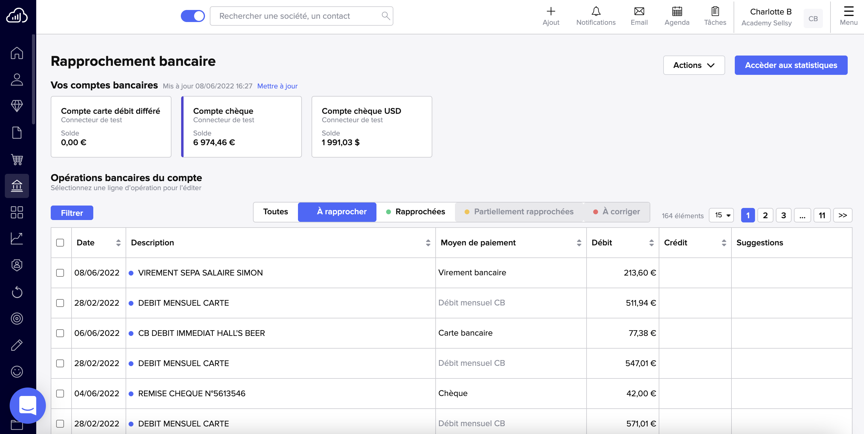 screenshot of Sellsy
