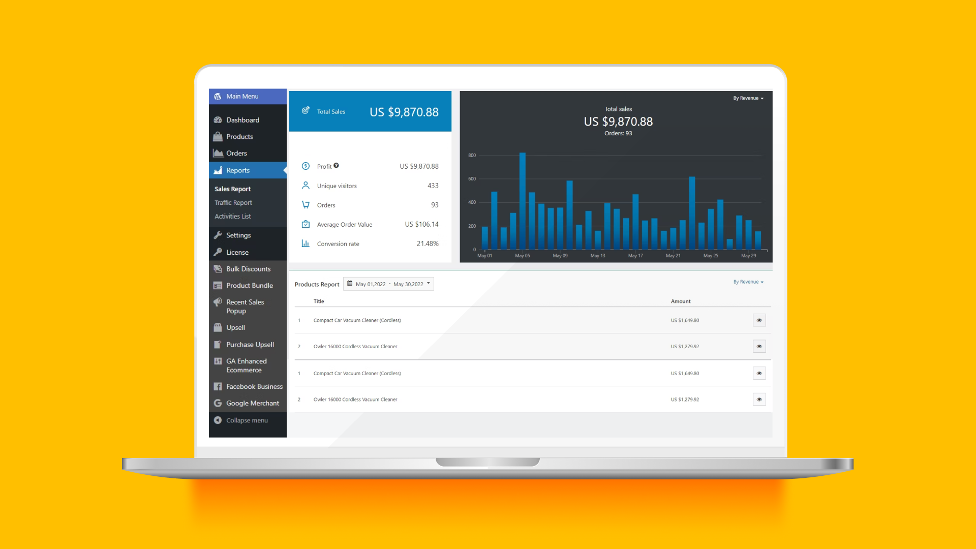 screenshot of Sellvia