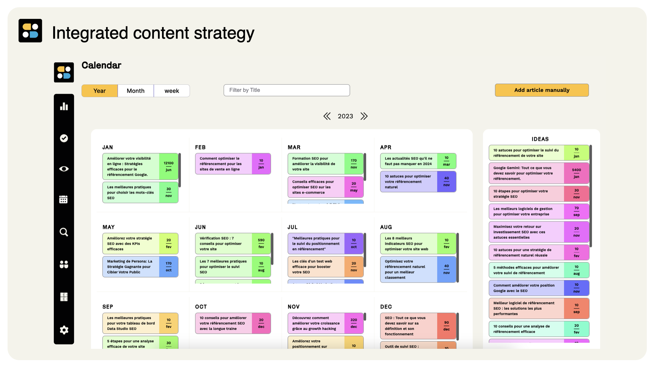 screenshot of Semactic