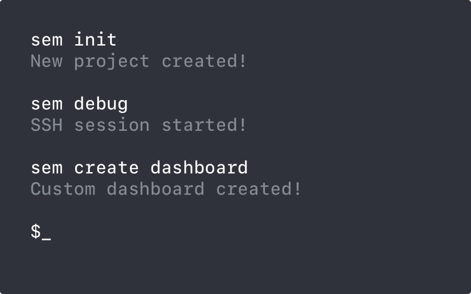 screenshot of Semaphore