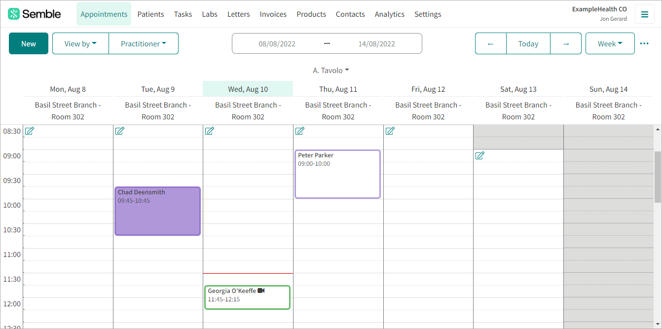 screenshot of Semble