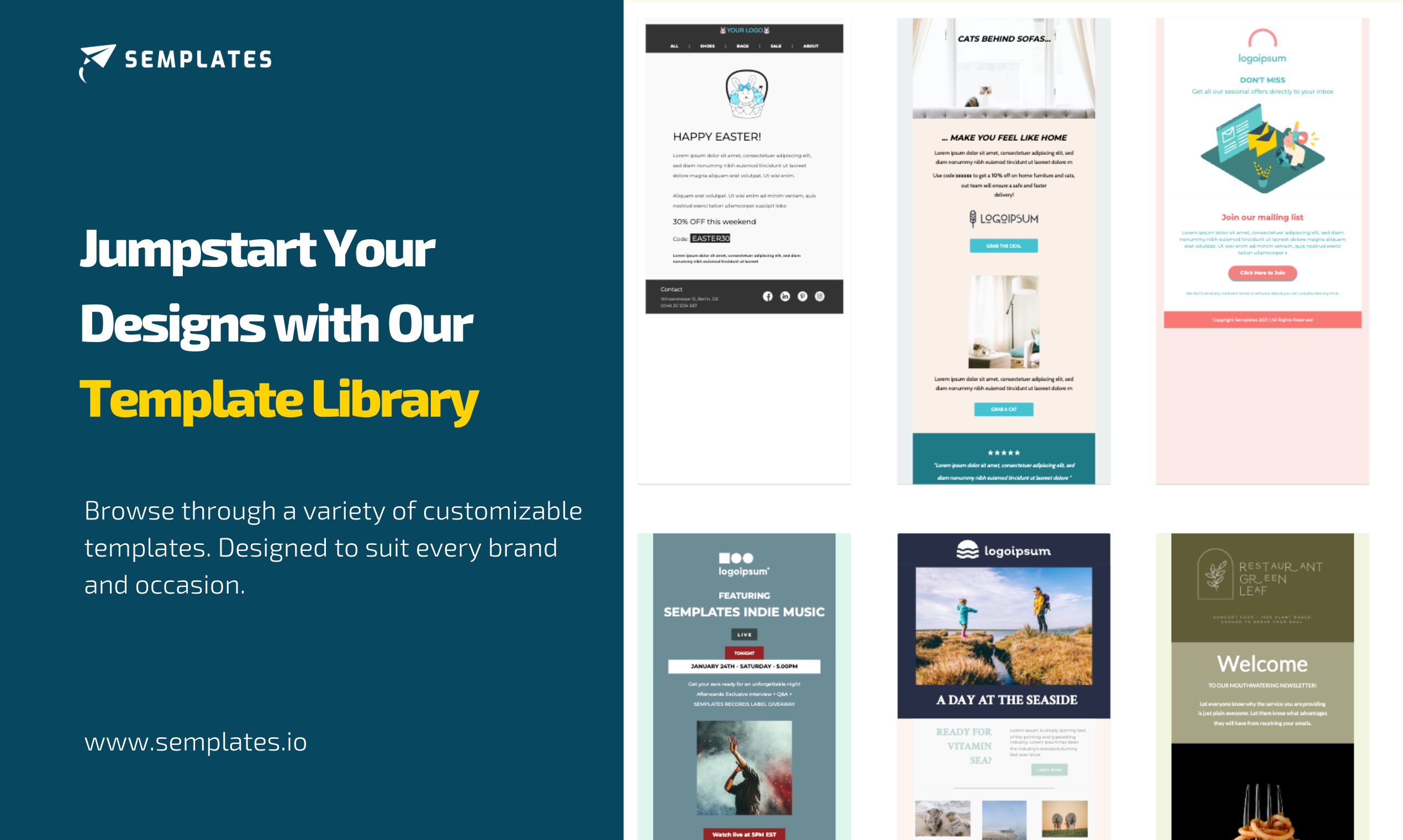 screenshot of Semplates