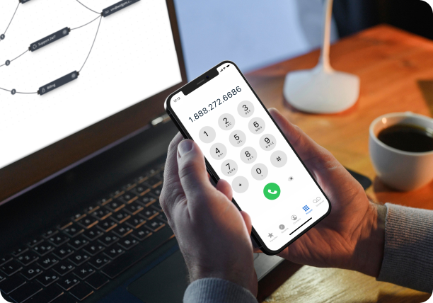 screenshot of SendMyCall