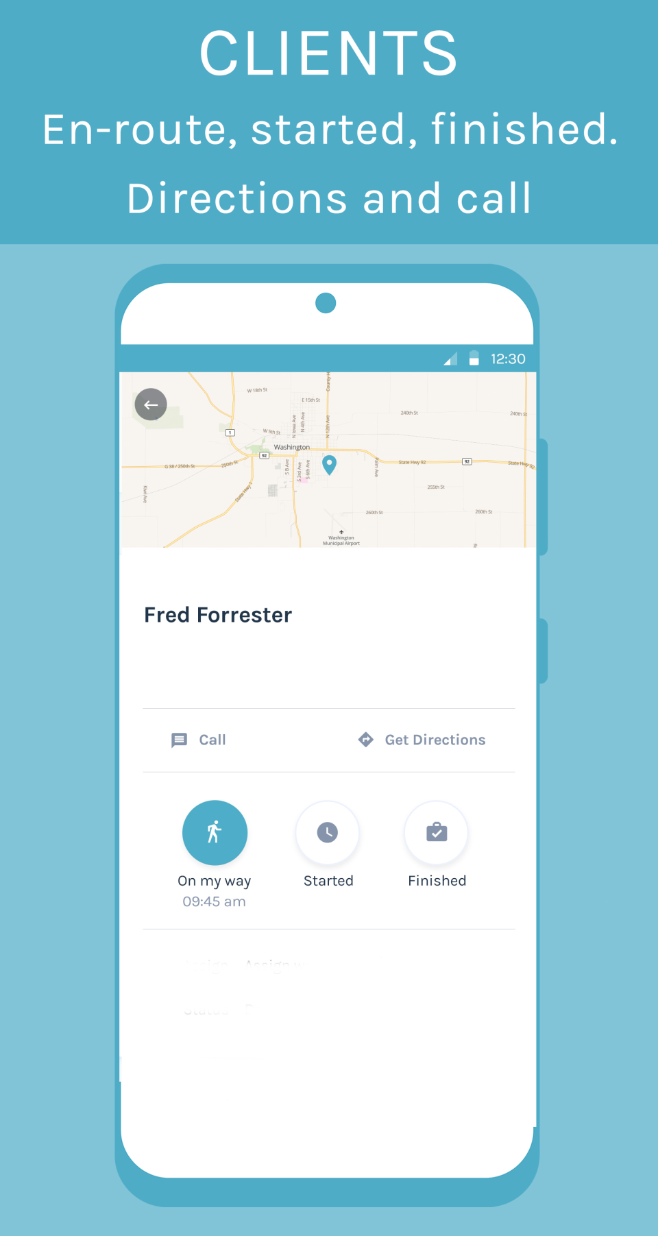 screenshot of SendWork
