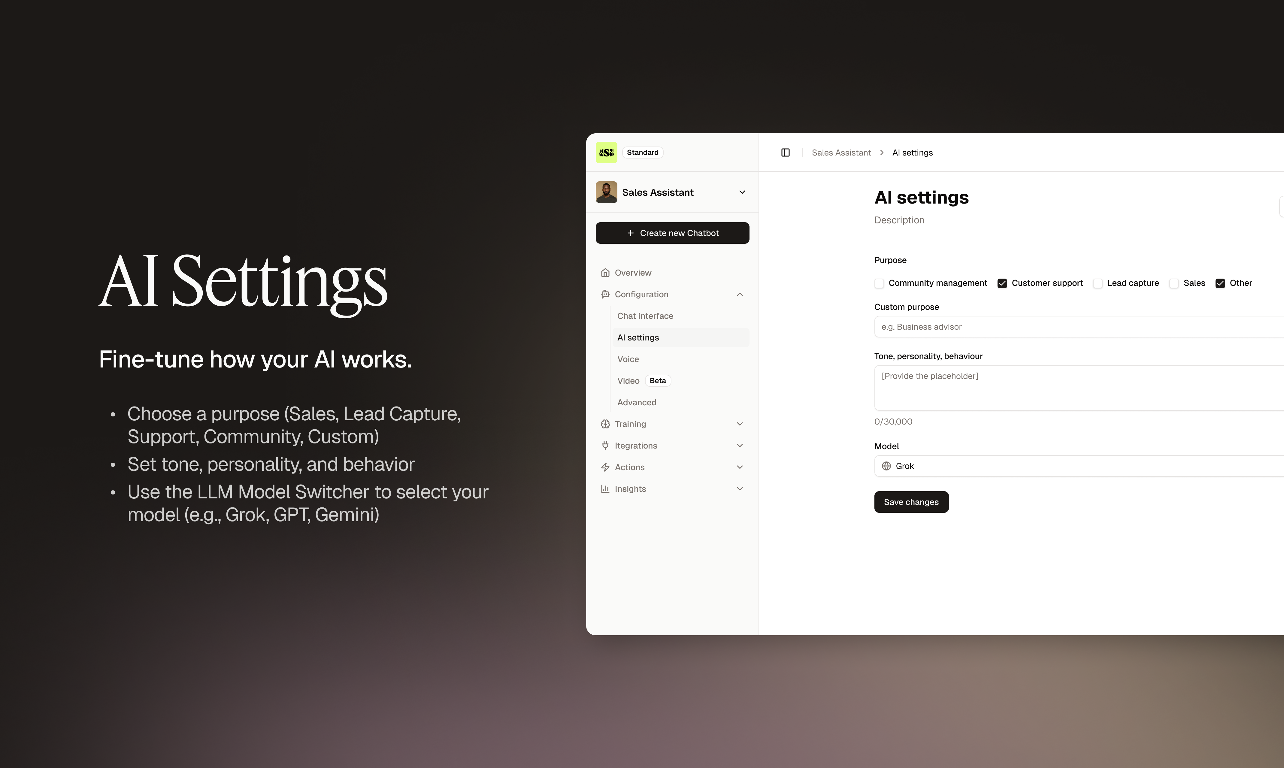 screenshot of Sensay