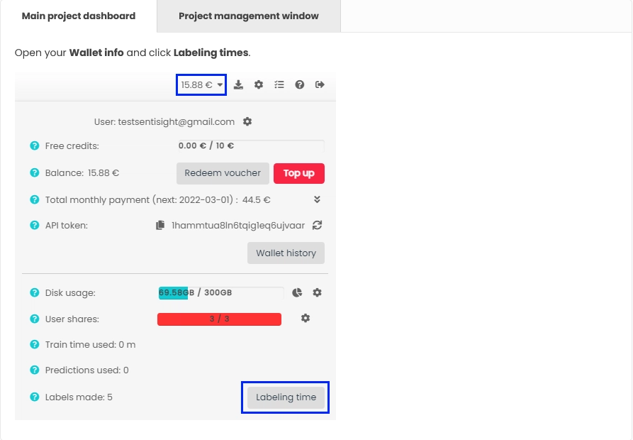screenshot of SentiSight.ai