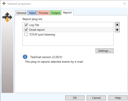 screenshot of Sentinel