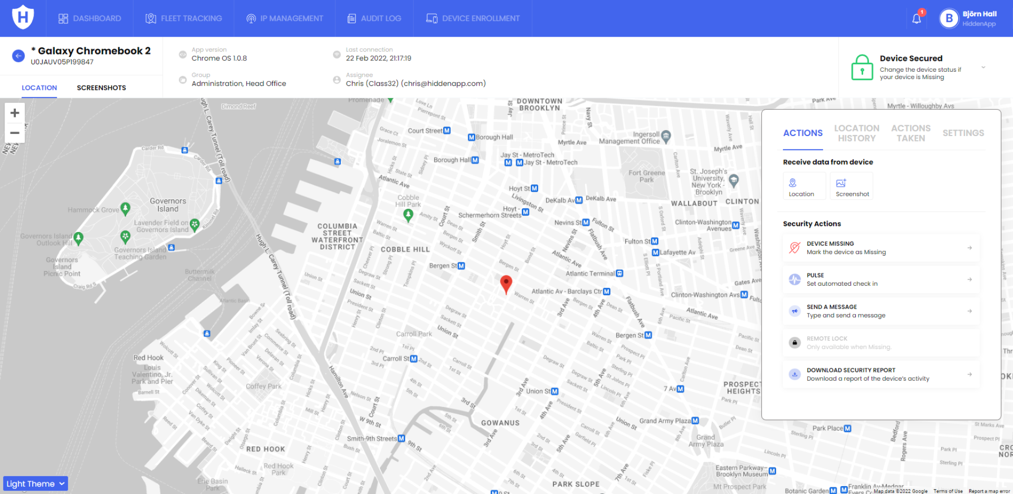 screenshot of Senturo