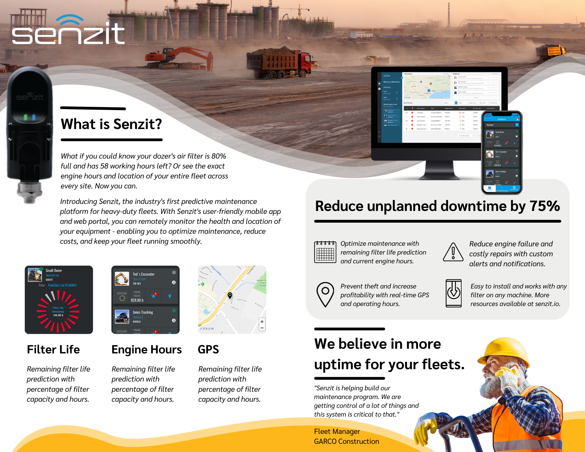 screenshot of Senzit