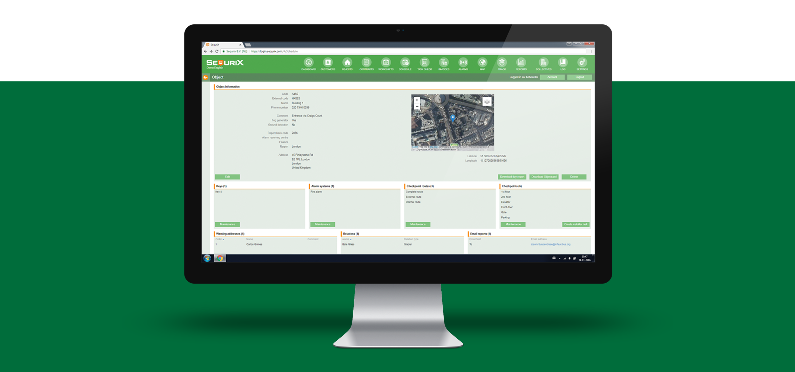 screenshot of SequriX