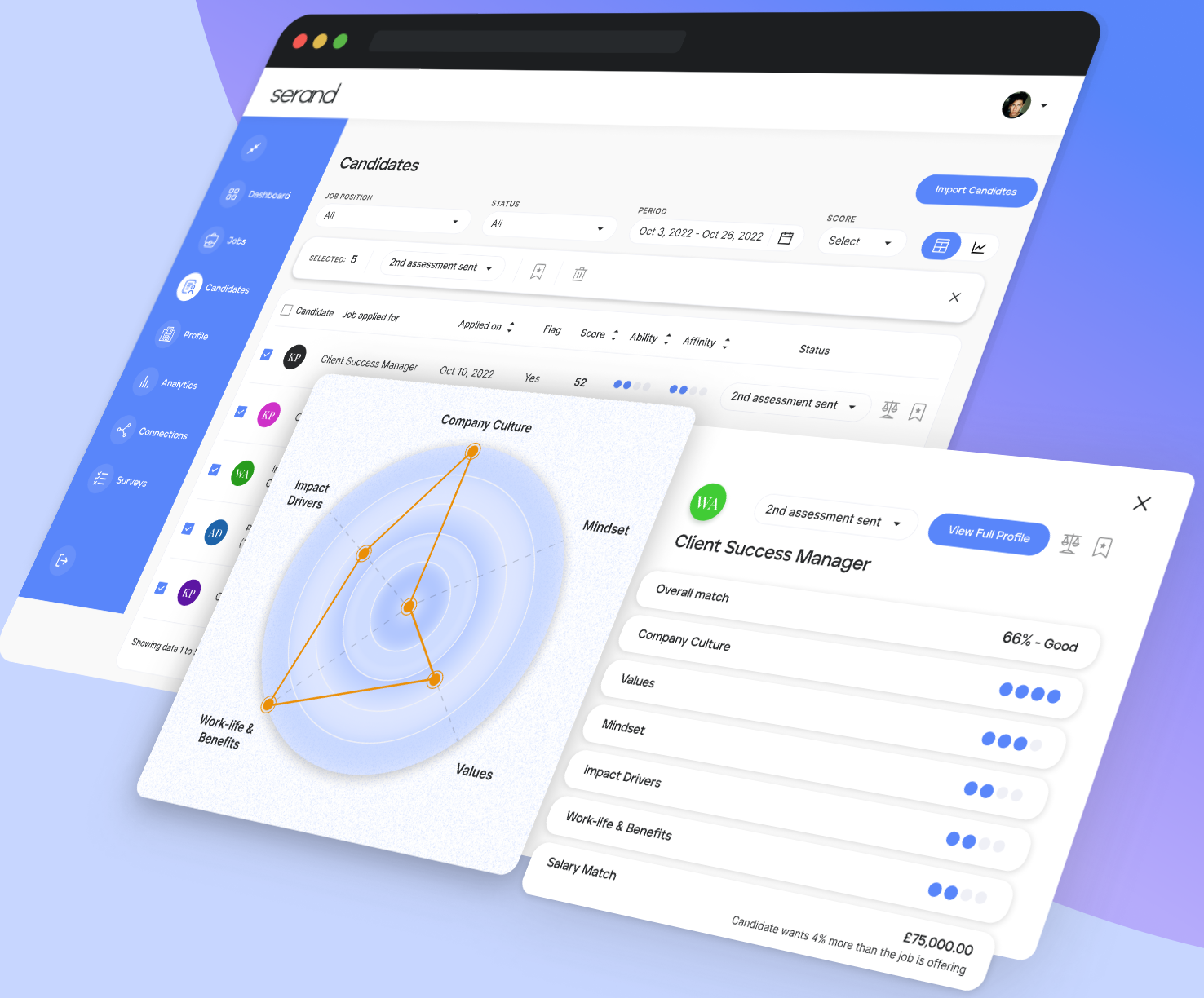 screenshot of Serand