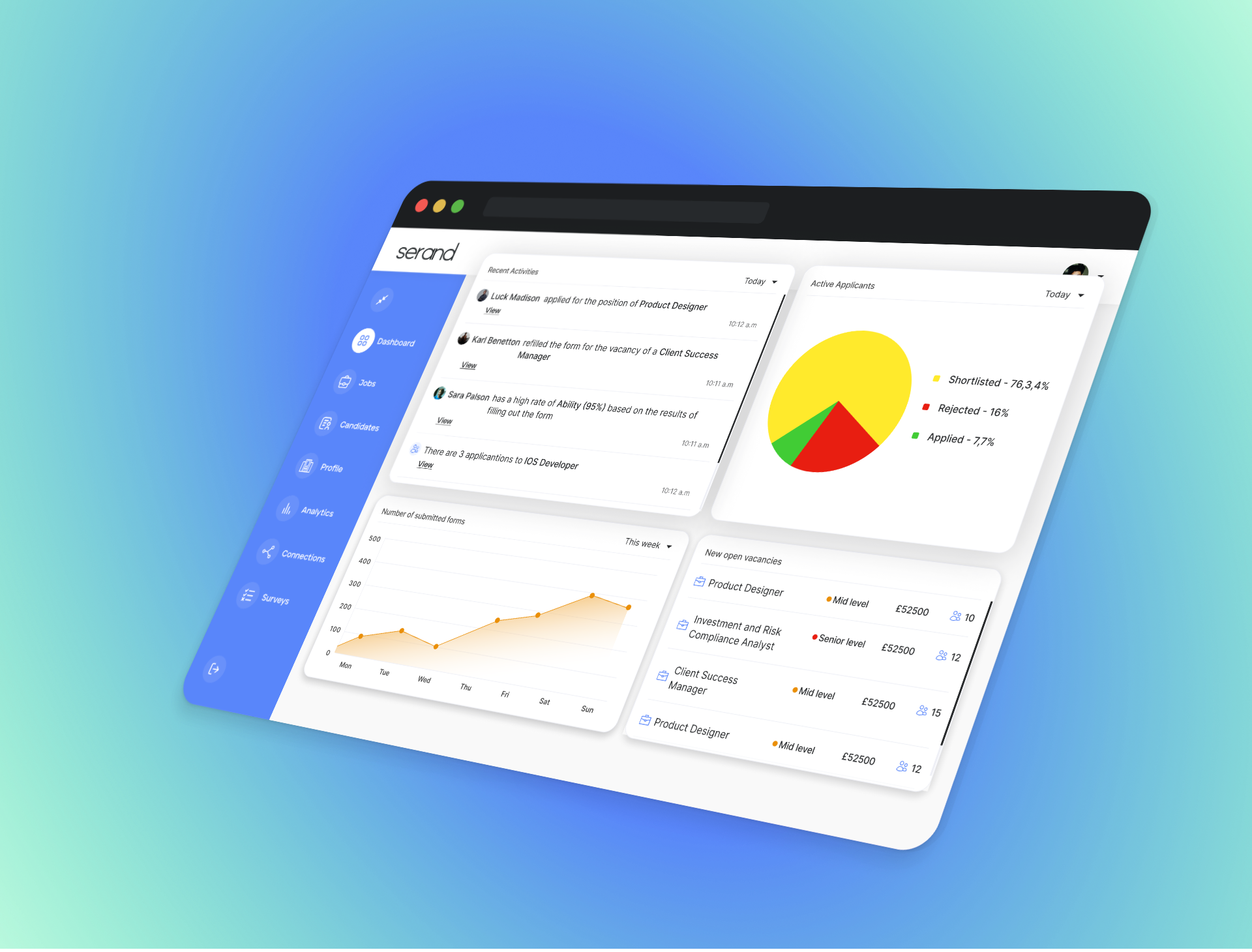 screenshot of Serand