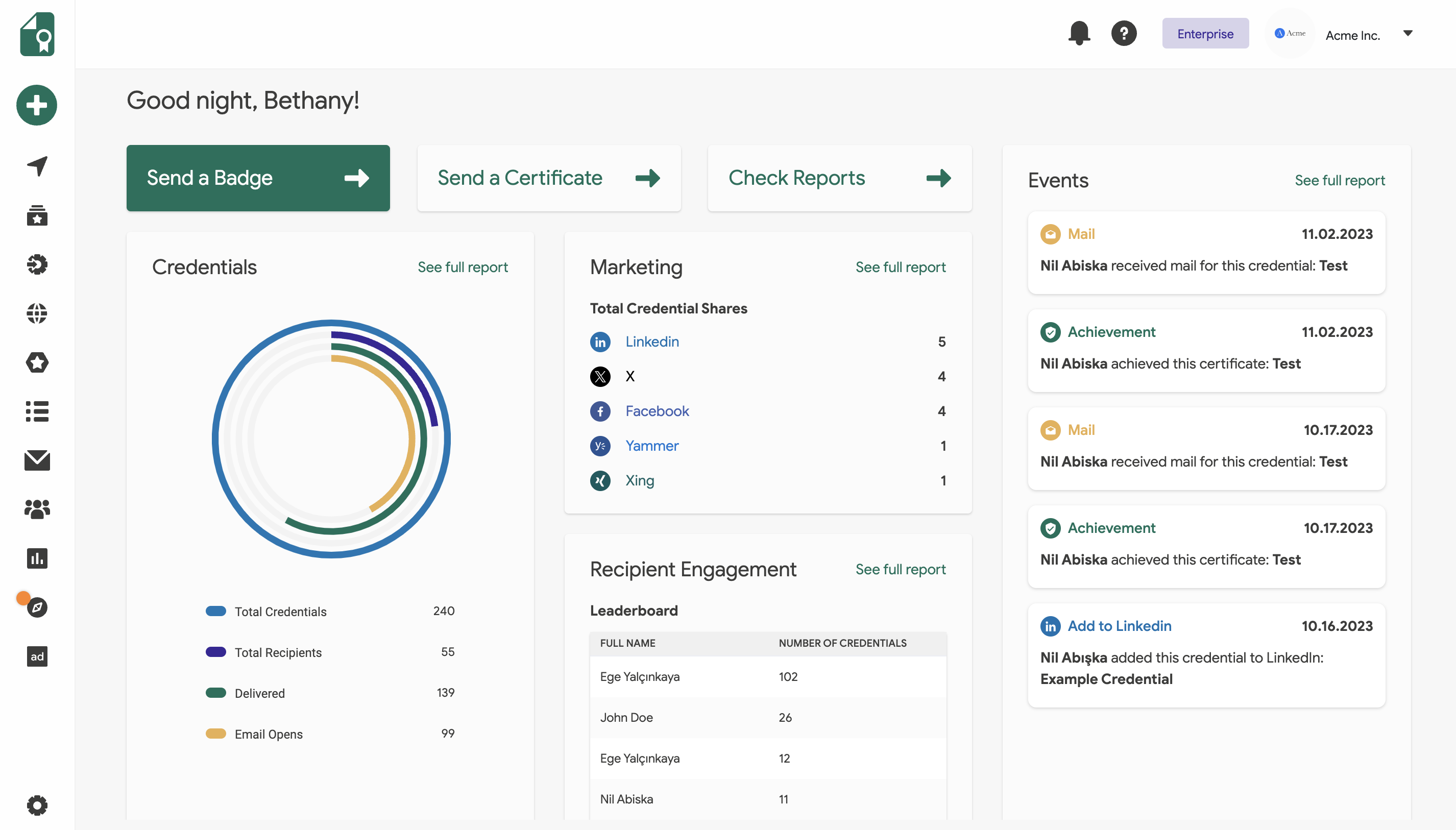 screenshot of Sertifier