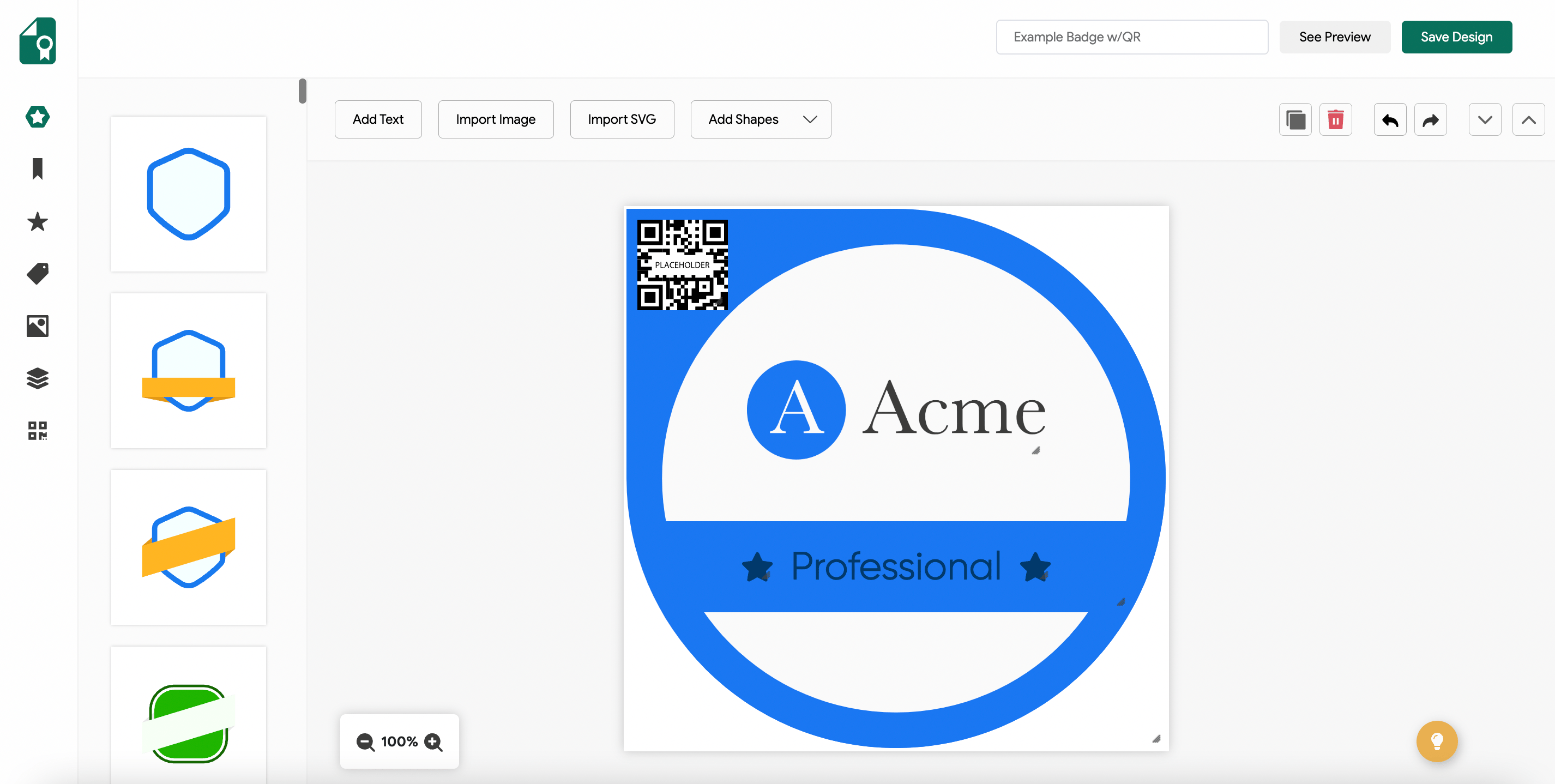 screenshot of Sertifier