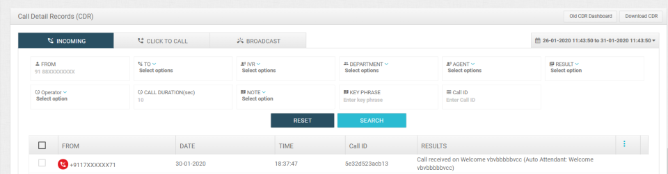 screenshot of Servetel