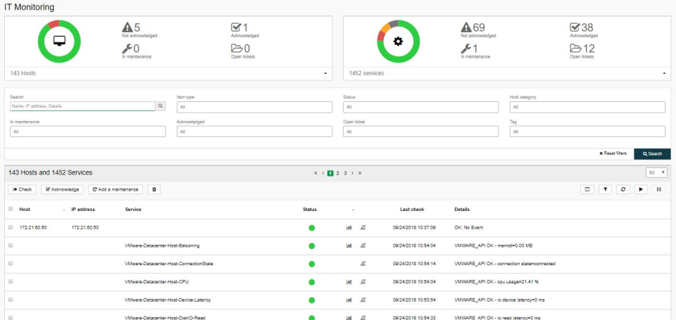 screenshot of ServiceNav