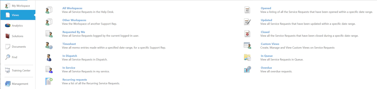 screenshot of ServicePRO