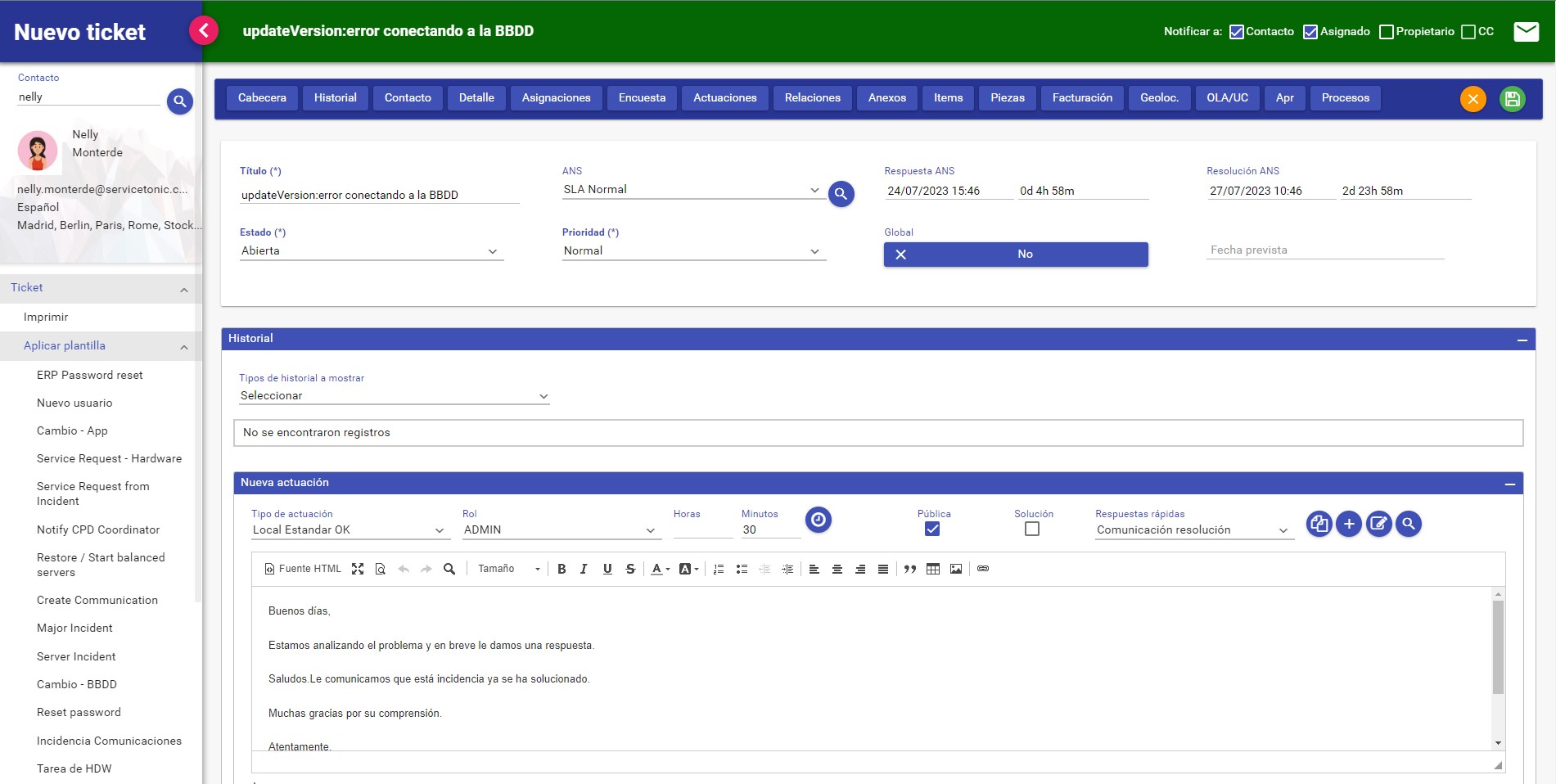 screenshot of ServiceTonic