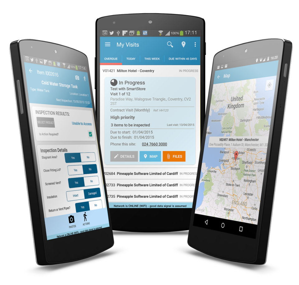 screenshot of ServiceTracker