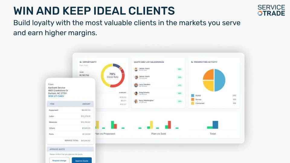screenshot of ServiceTrade