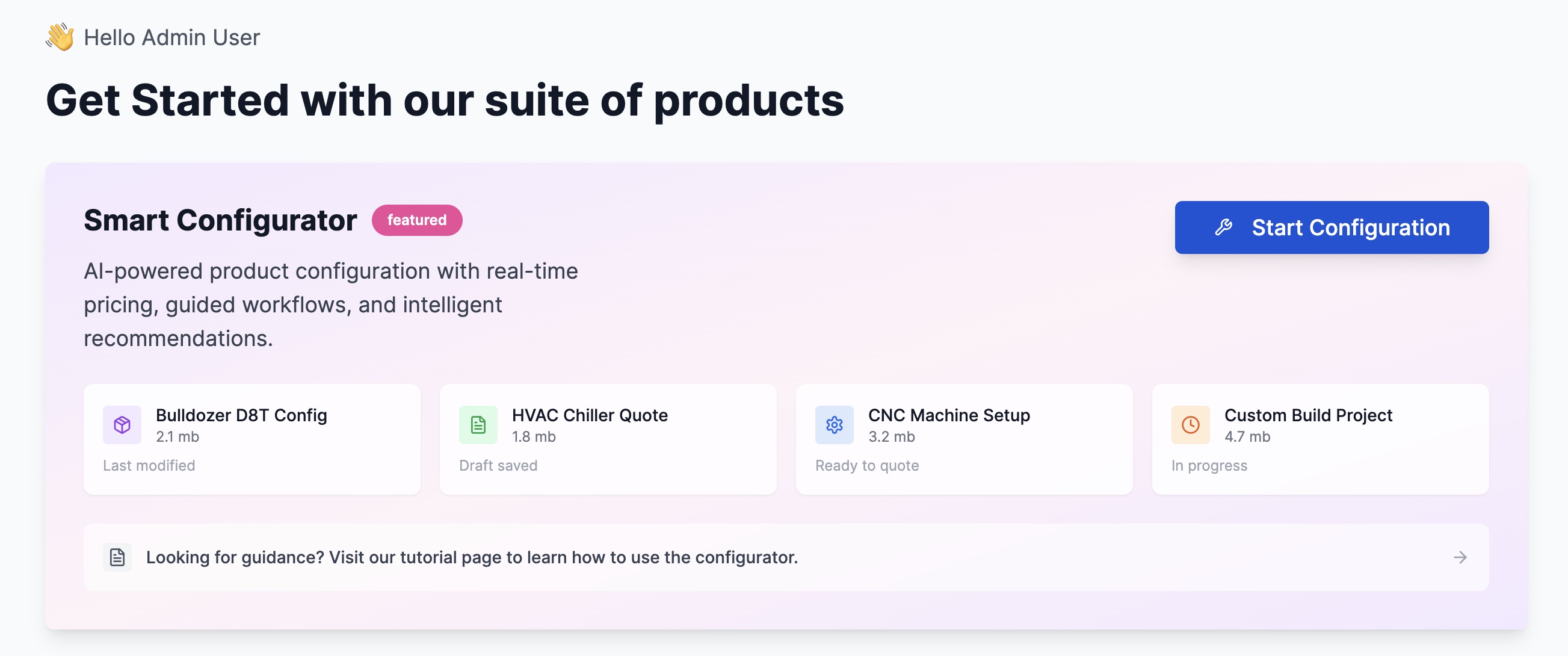 screenshot of Servicecpq