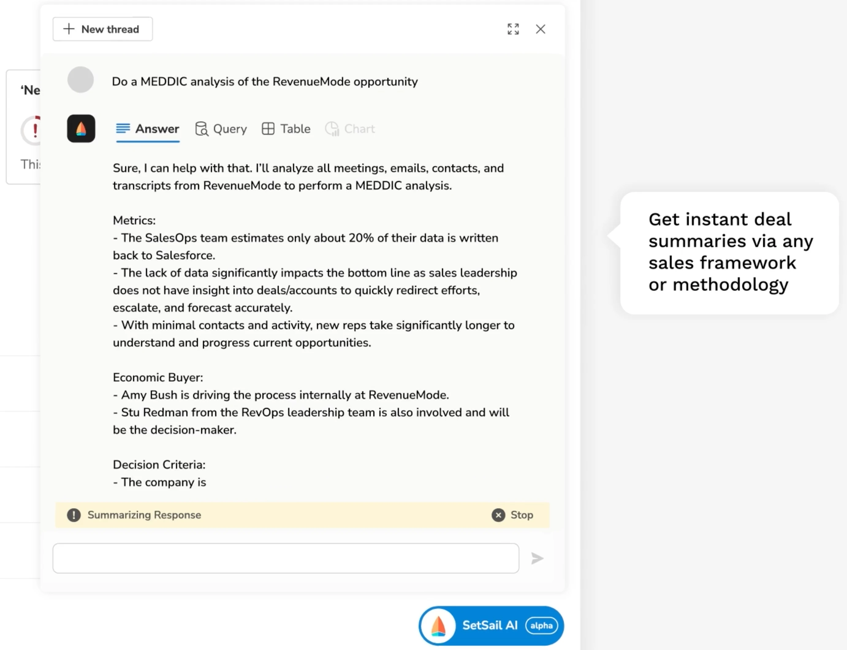 screenshot of SetSail