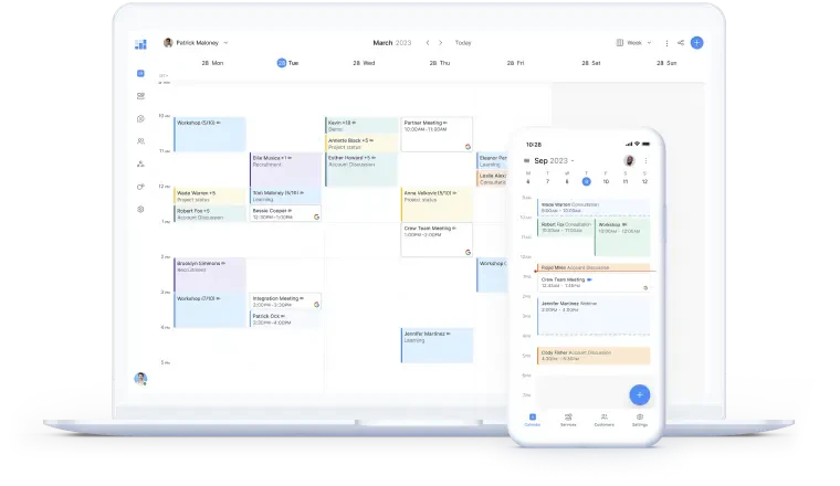 screenshot of Setmore