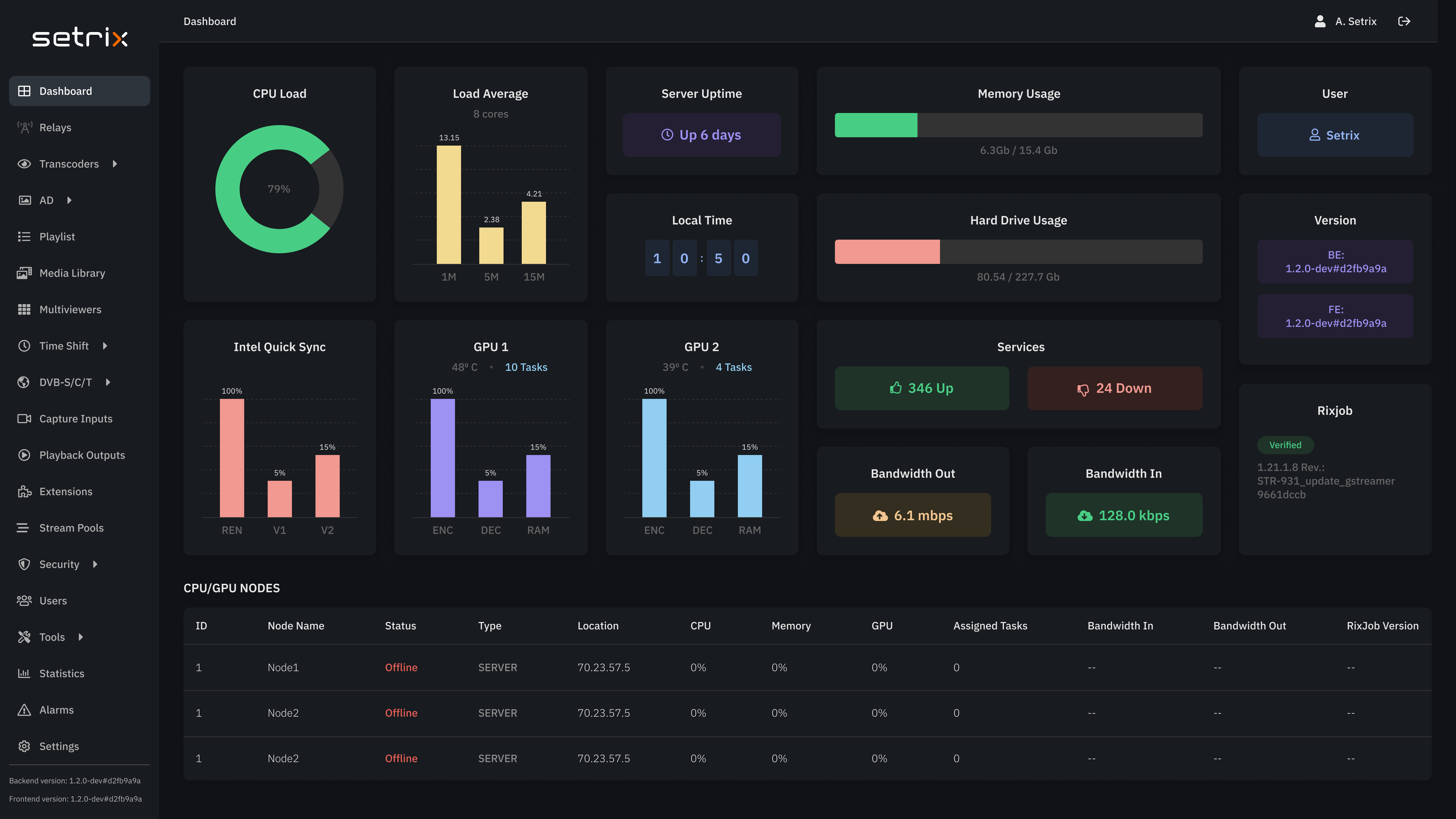 screenshot of Setplex