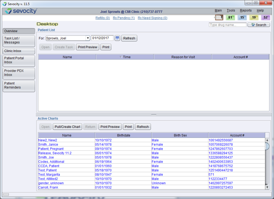 screenshot of Sevocity
