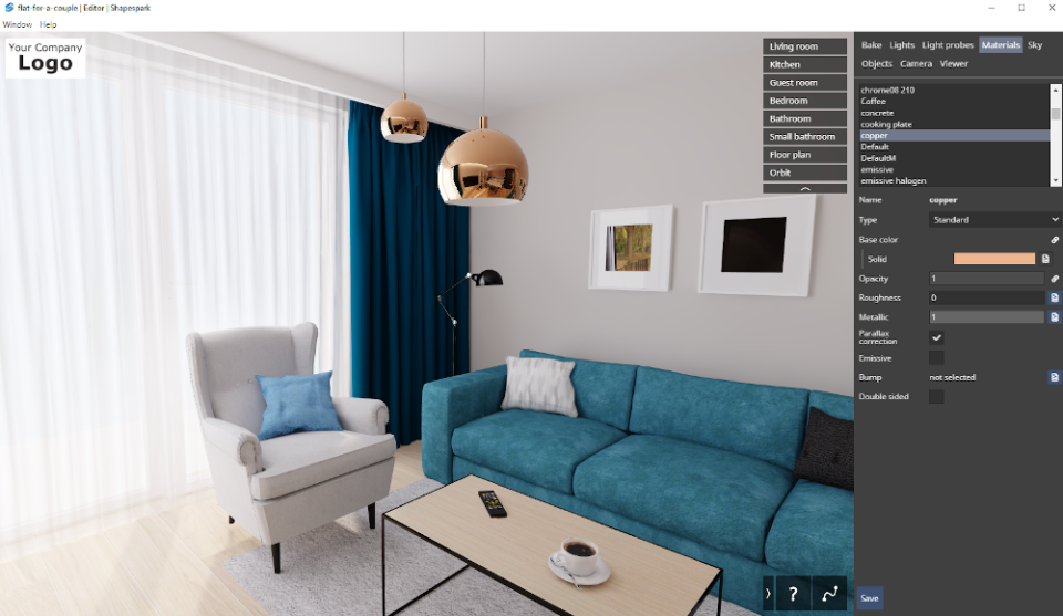 screenshot of Shapespark