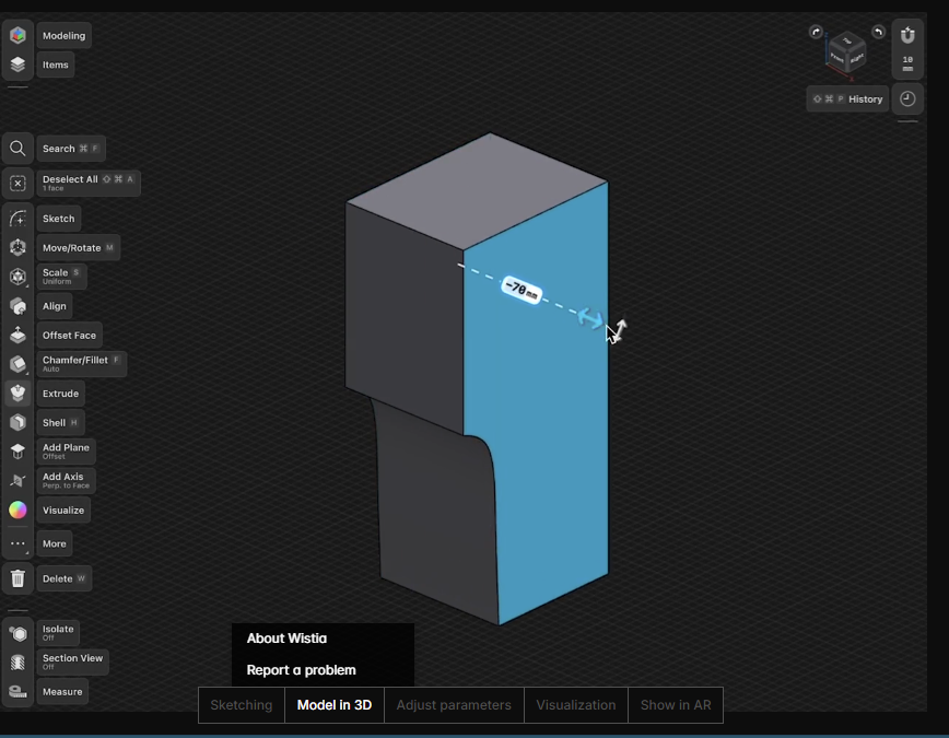 screenshot of Shapr3D
