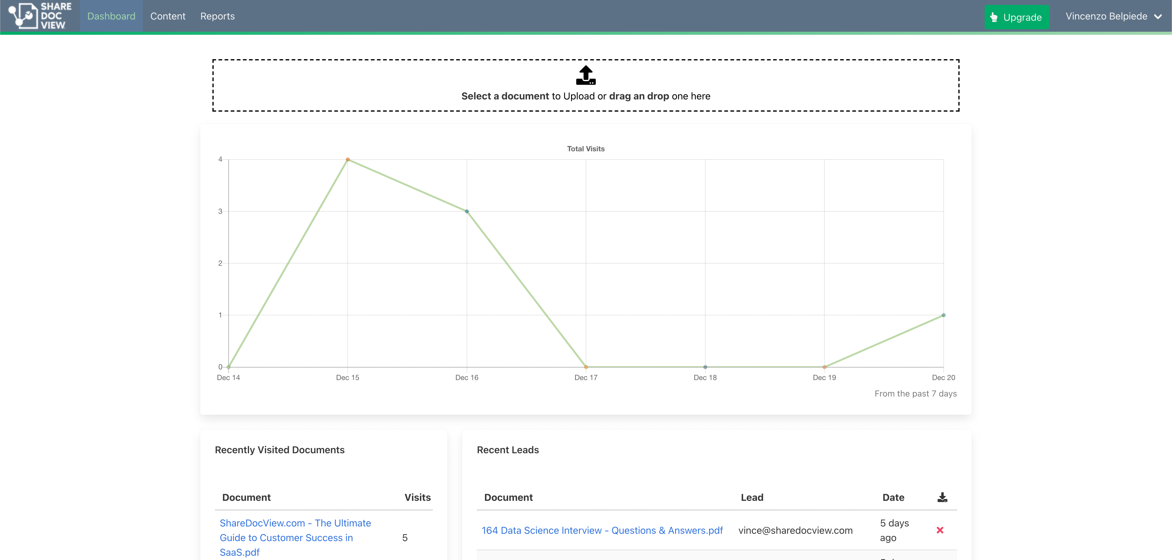 screenshot of ShareDocView