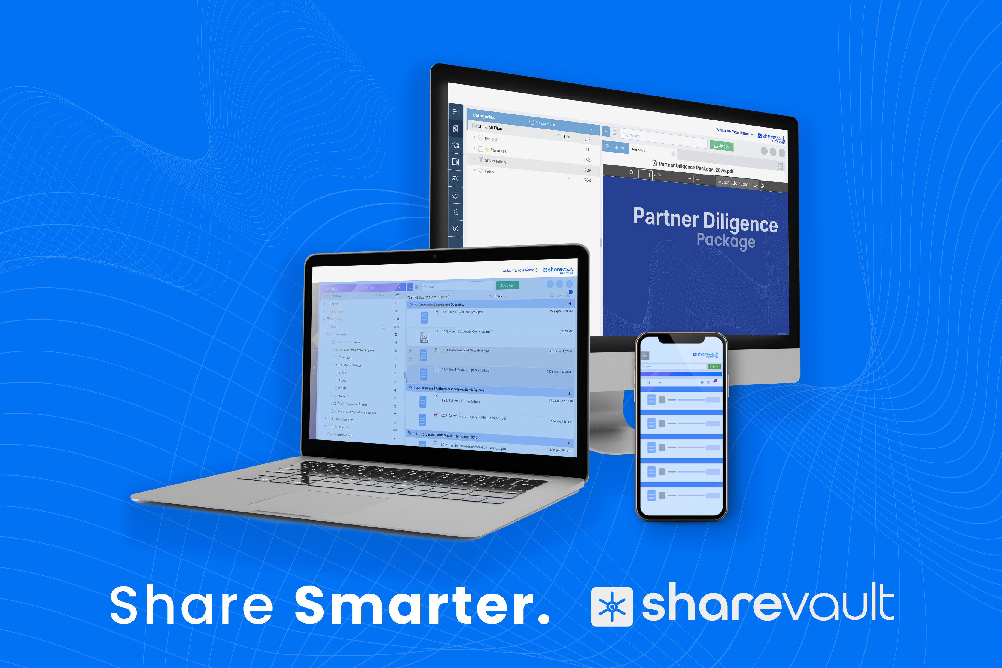 screenshot of ShareVault